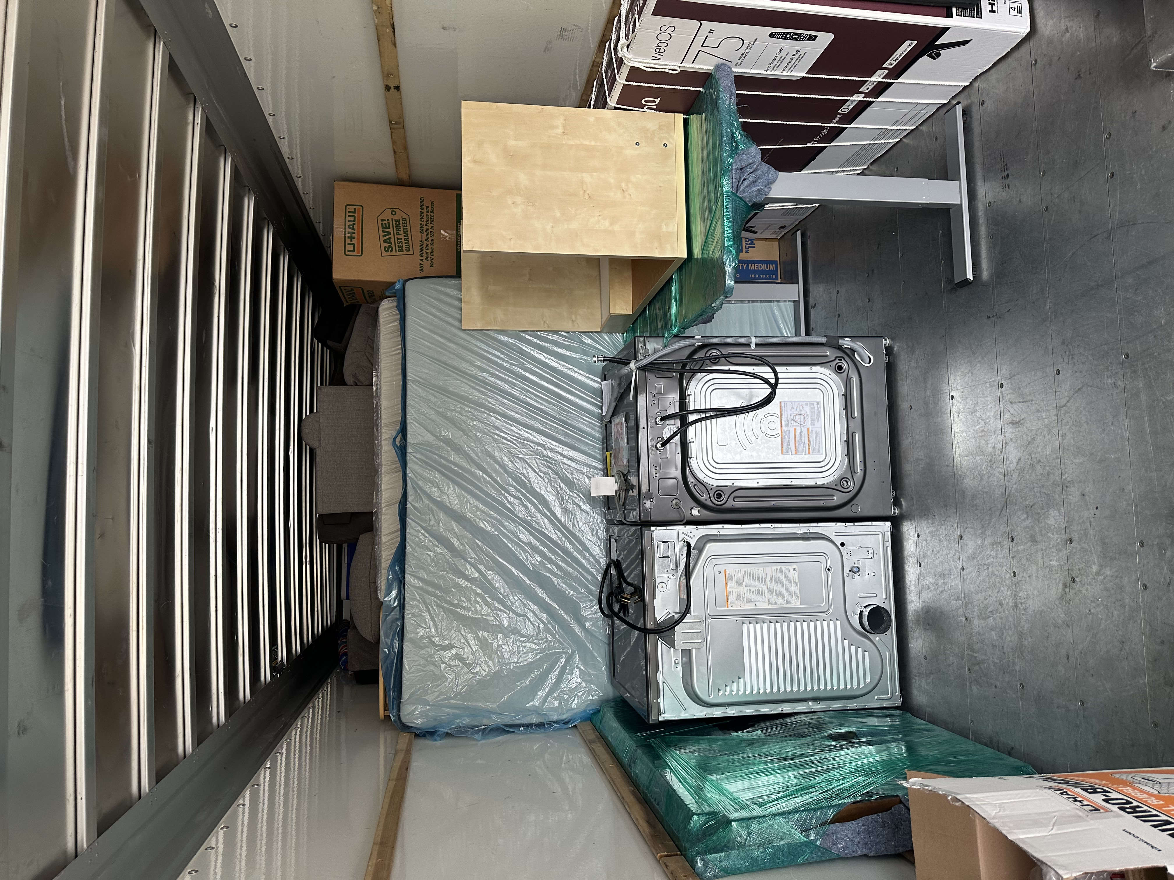 Appliances and furniture packed tight — full truck