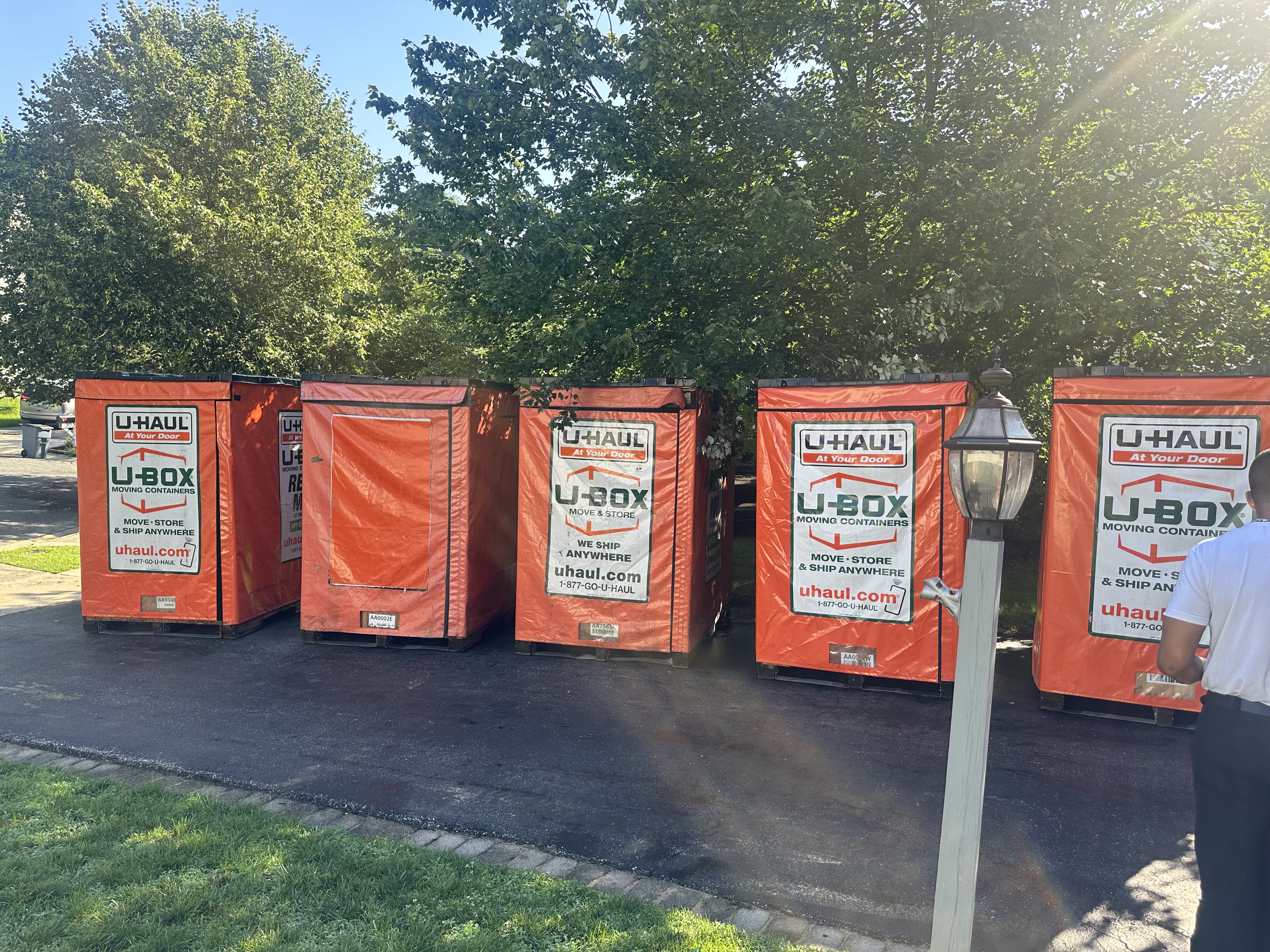 Mattresses and furniture wrapped in green stretch film
